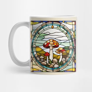 Honeycomb Mushroom Stained Glass Mug